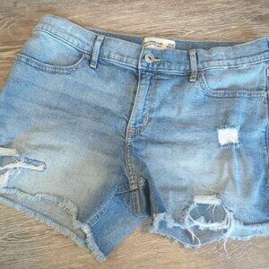 Abercrombie kids girls 17/18 regular mid rise midi short